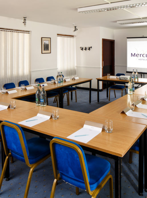 The summit room at Mercure Perth Hotel set up for a meeting