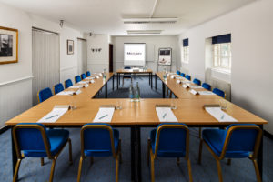 The summit room at Mercure Perth Hotel set up for a meeting